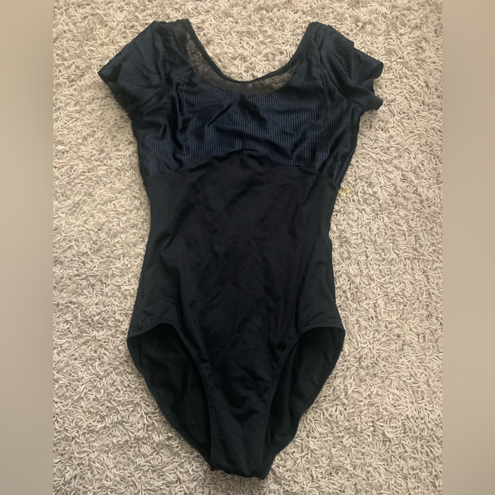 So Danca ribbed leotard in black